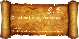 Czechmeister Vanessza névjegykártya